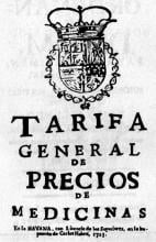 Tarifa General de Precios