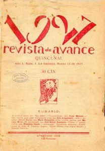 Primer número de la revista de Avance. Foto tomada de Internet
