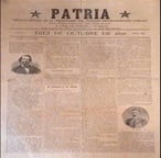 Facsímil del 1° número de Patria.